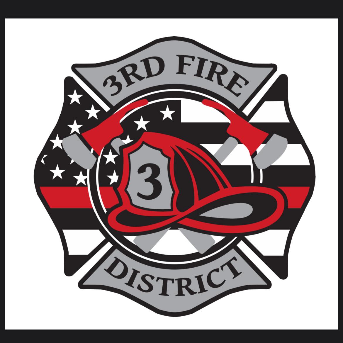 Logo for the 3rd Fire District in Linn County Iowa