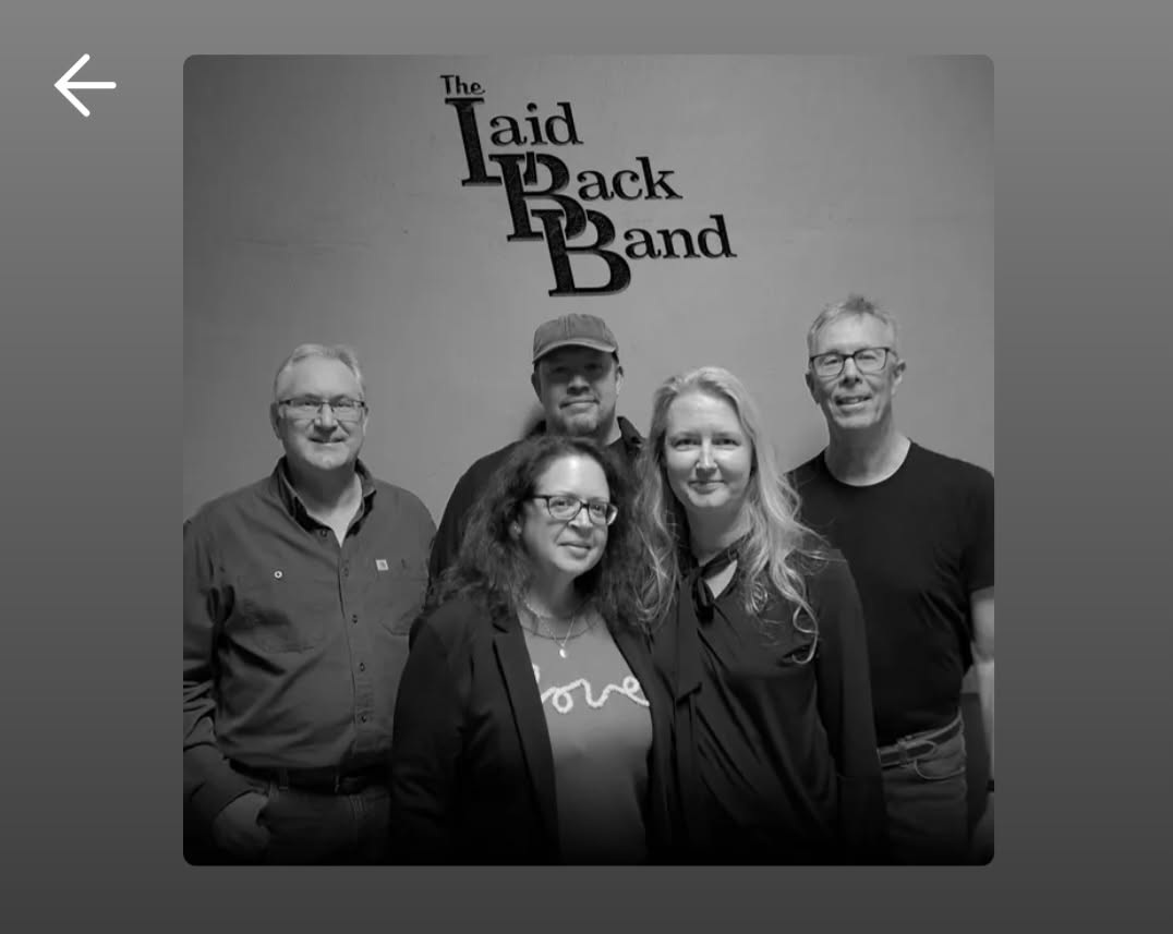 photo of the 5 members of the Laid Back Band