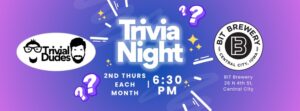 trivia night with trivial dudes at bit brewery second thursday of each month