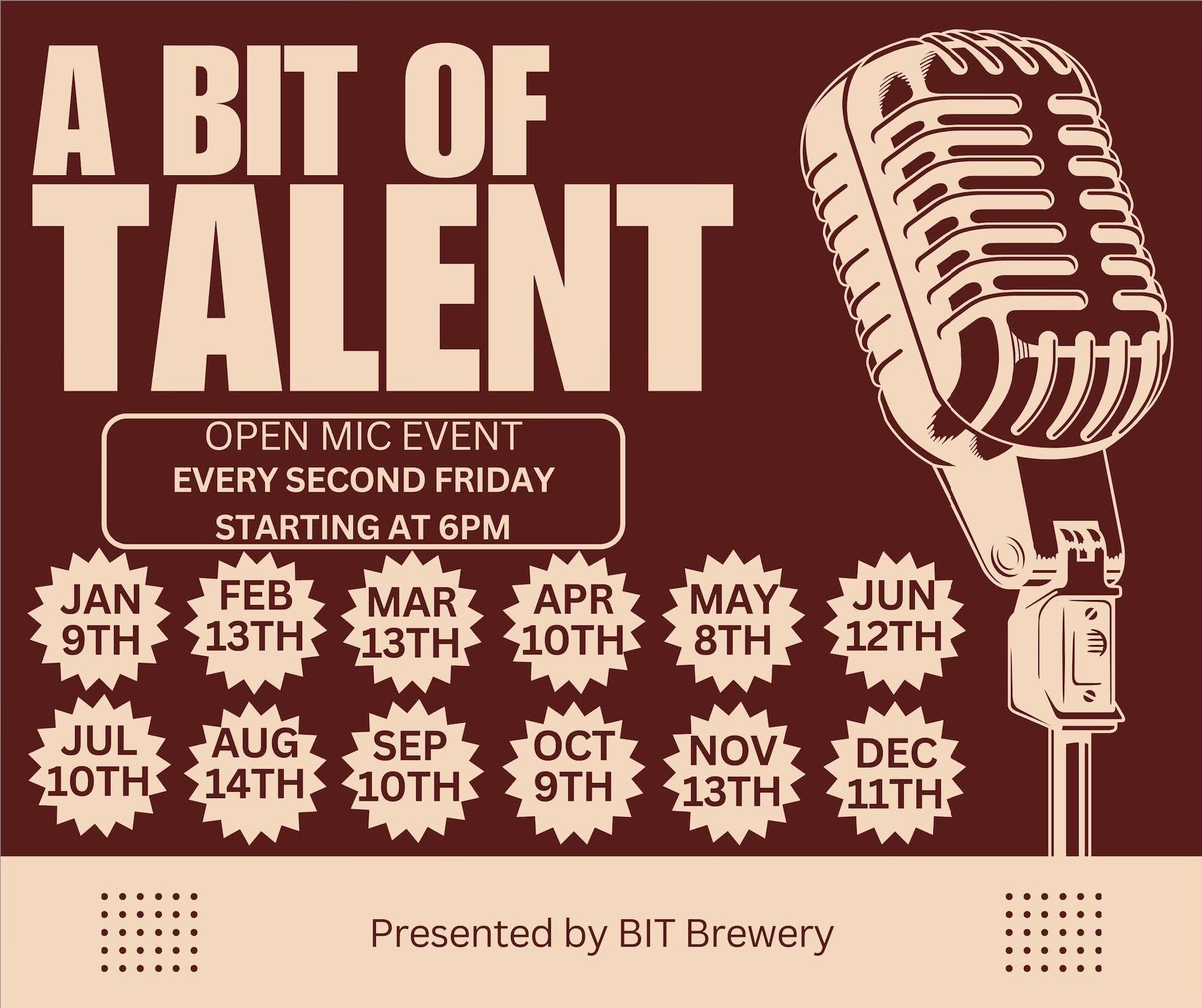 Image of BIT of Talent dates for 2026