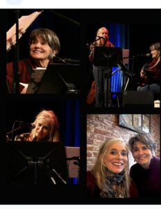 images of the mother/daughter musical group The Saplings