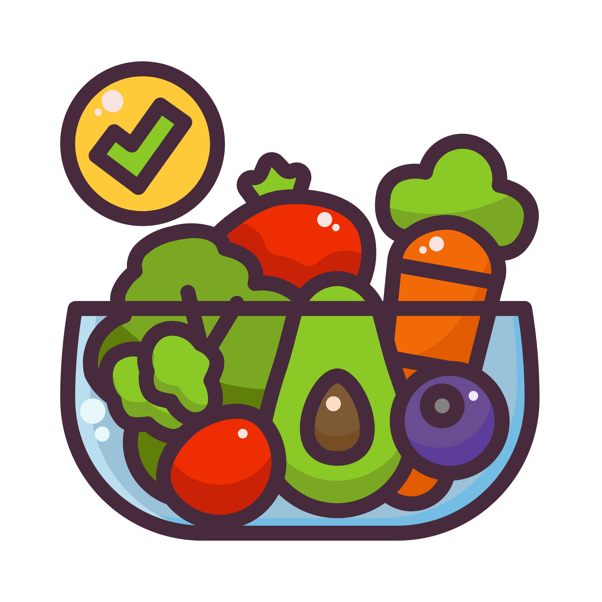 image of a bowl of vegetables being used as a logo for the Central City farmers market