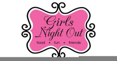 image advertising Girls Night Out with food fun and friends