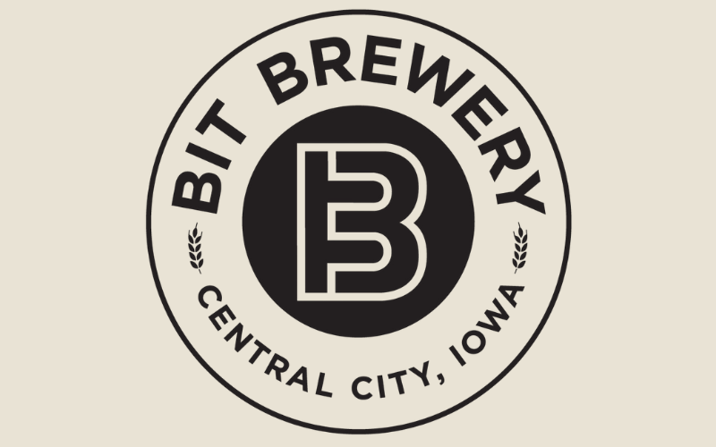 BIT Brewery logo on a tan background